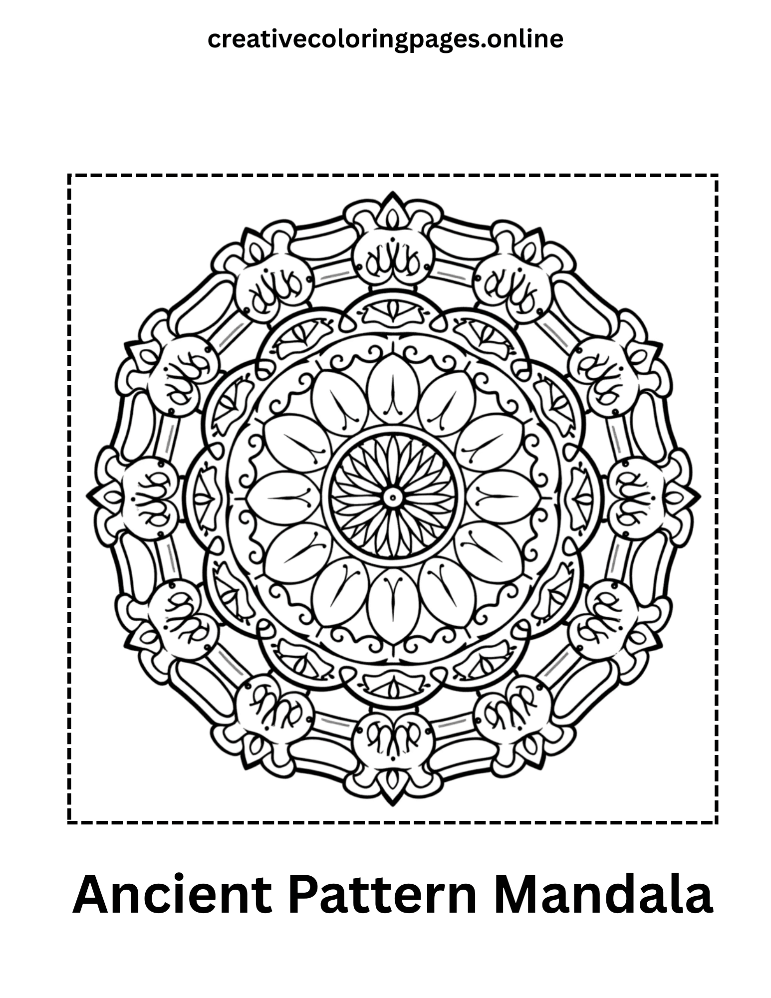 Free Ancient Pattern Mandala - Image 1