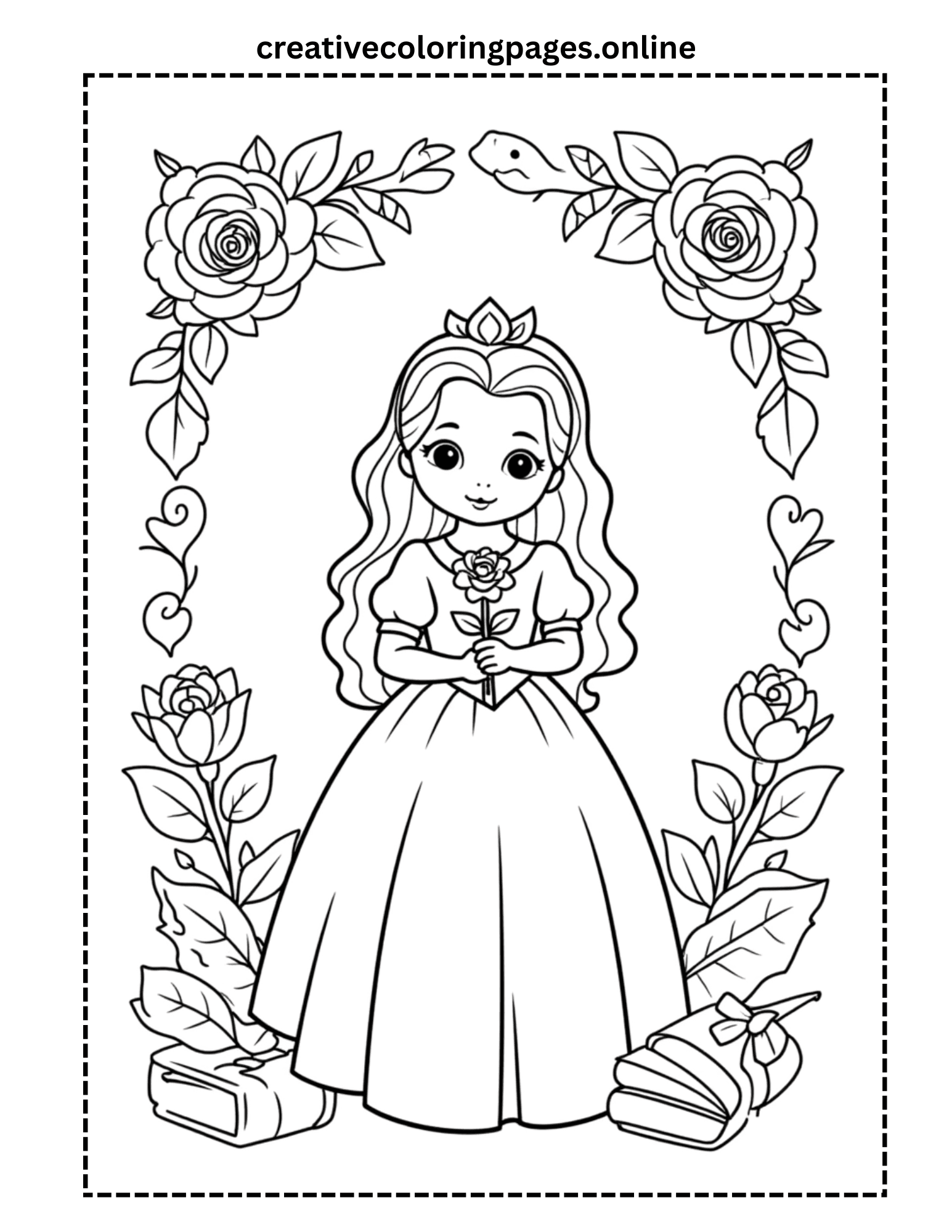 Free Princess Rosa Coloring Page