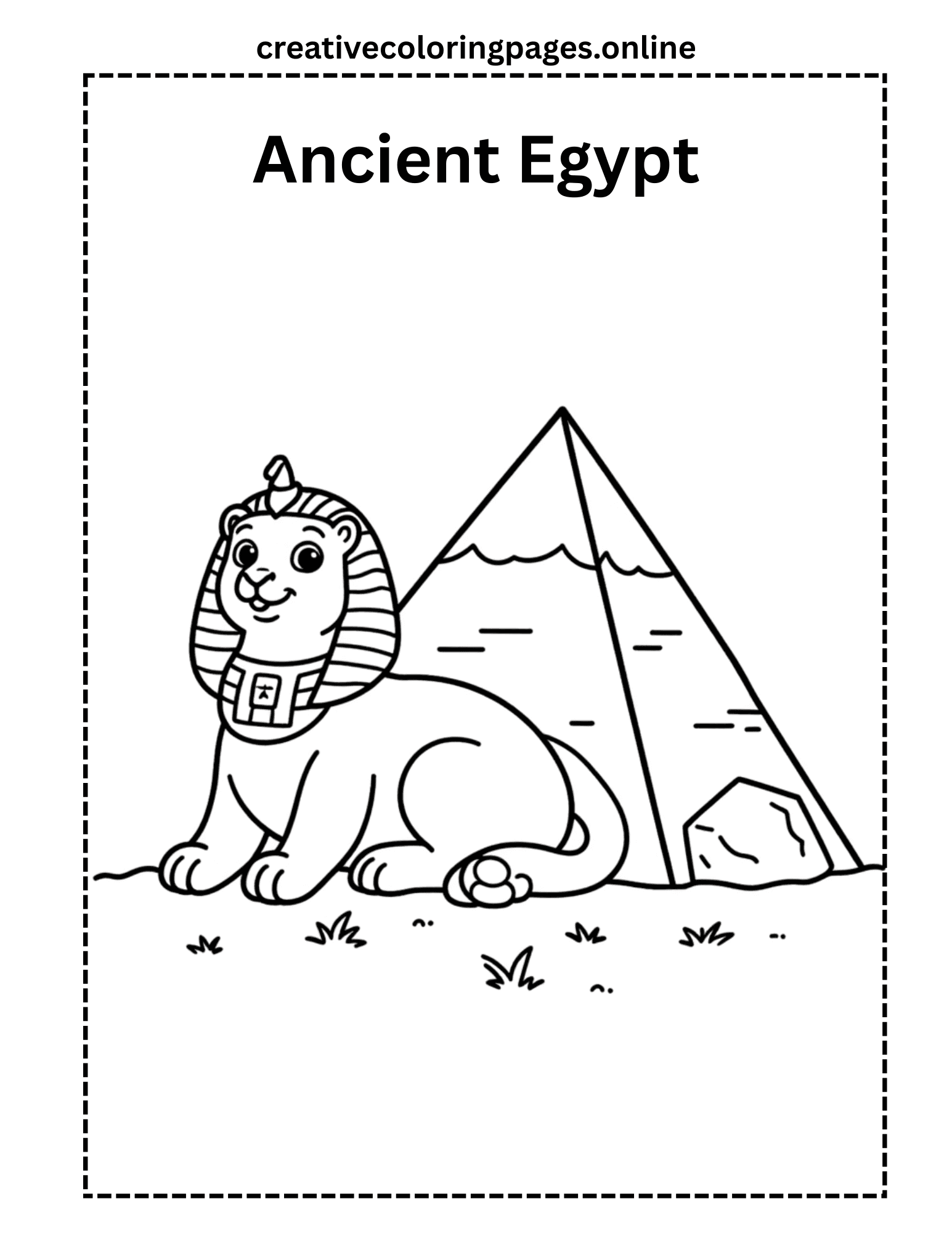 Free Ancient Egypt Coloring Page - Image 1