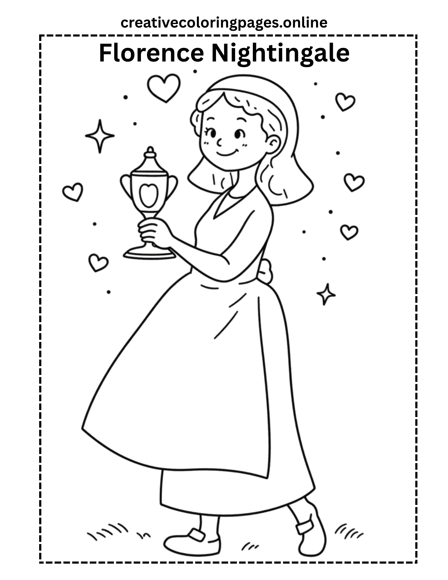 Florence Nightingale Coloring Page